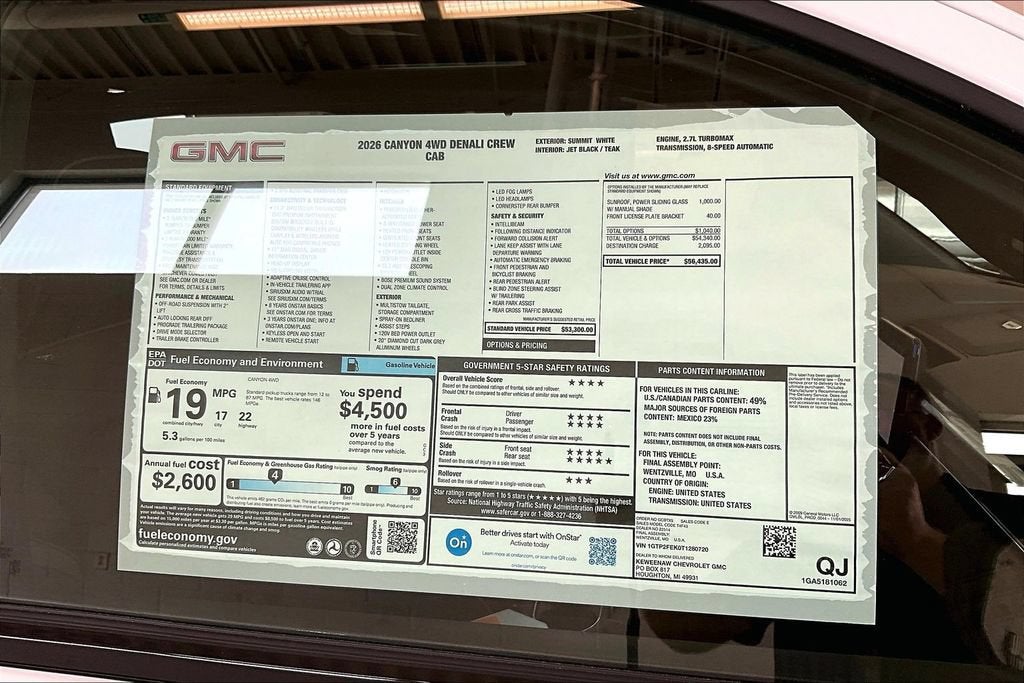 2026 GMC Canyon Denali